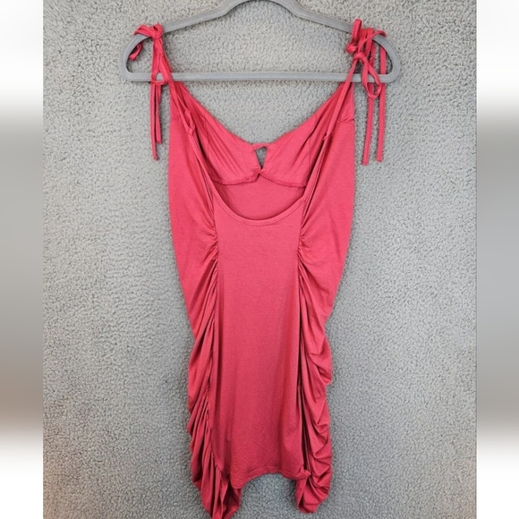 ASOS Womens Mini Cami Dress Sz 8 Side Ruching Adjustable Straps Slinky & Sexy - Picture 12 of 16